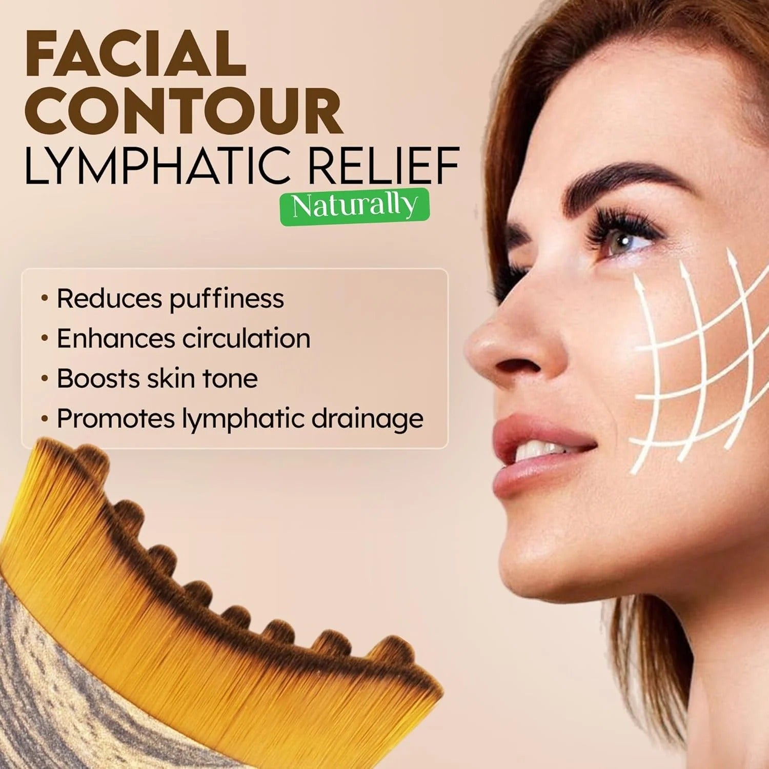 Lymphatic Drainage Facial Brush Zaki